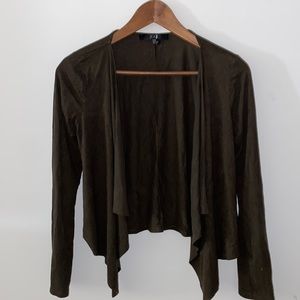 Small cardigan dark brown/green sweater.
